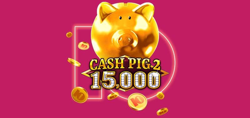10 Free Spins on new Cash Pig 2 15,000!